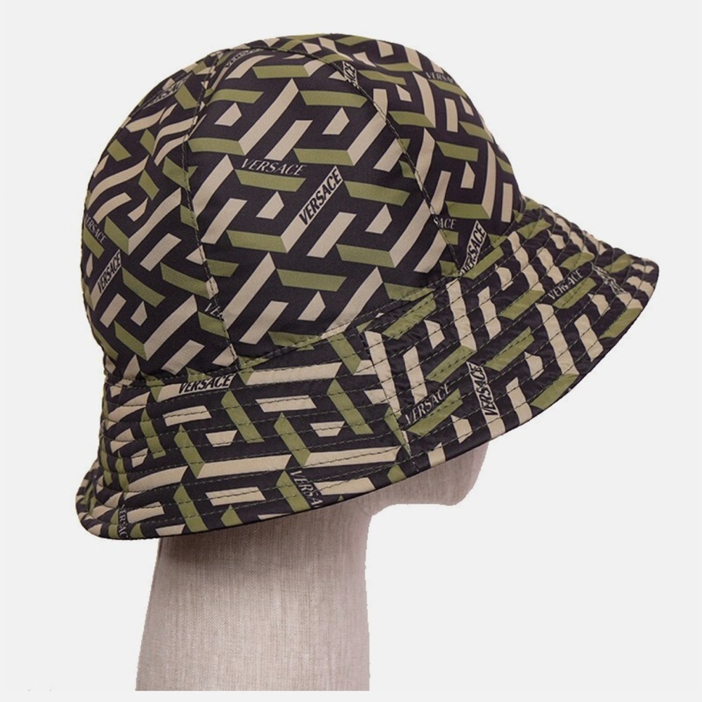 Unisex VERSACE Monogram Bucket Hat Reversible *Like New*